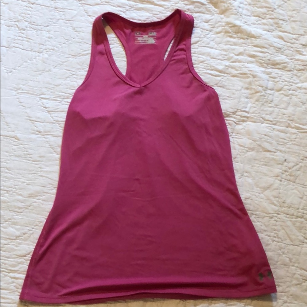 Pink adidas workout tank